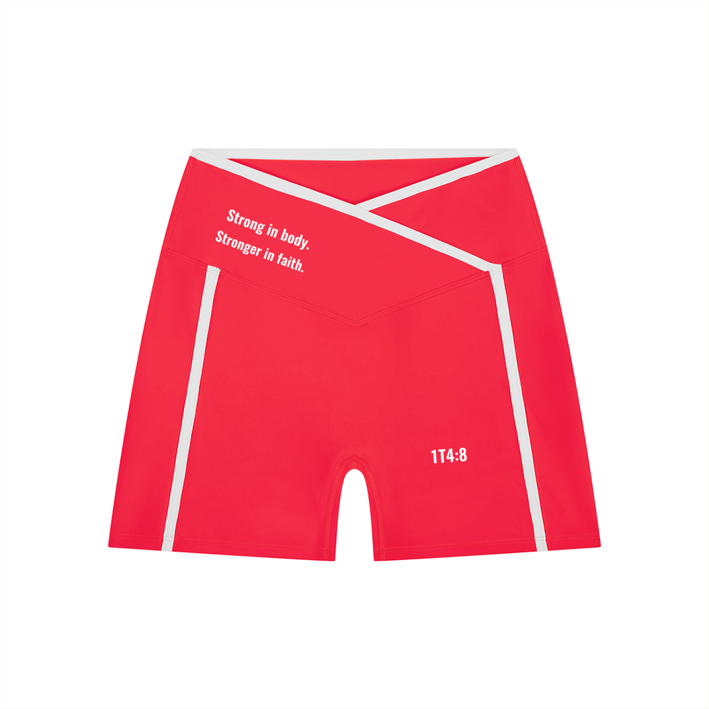 Women’s High Rise Color Block Yoga Shorts