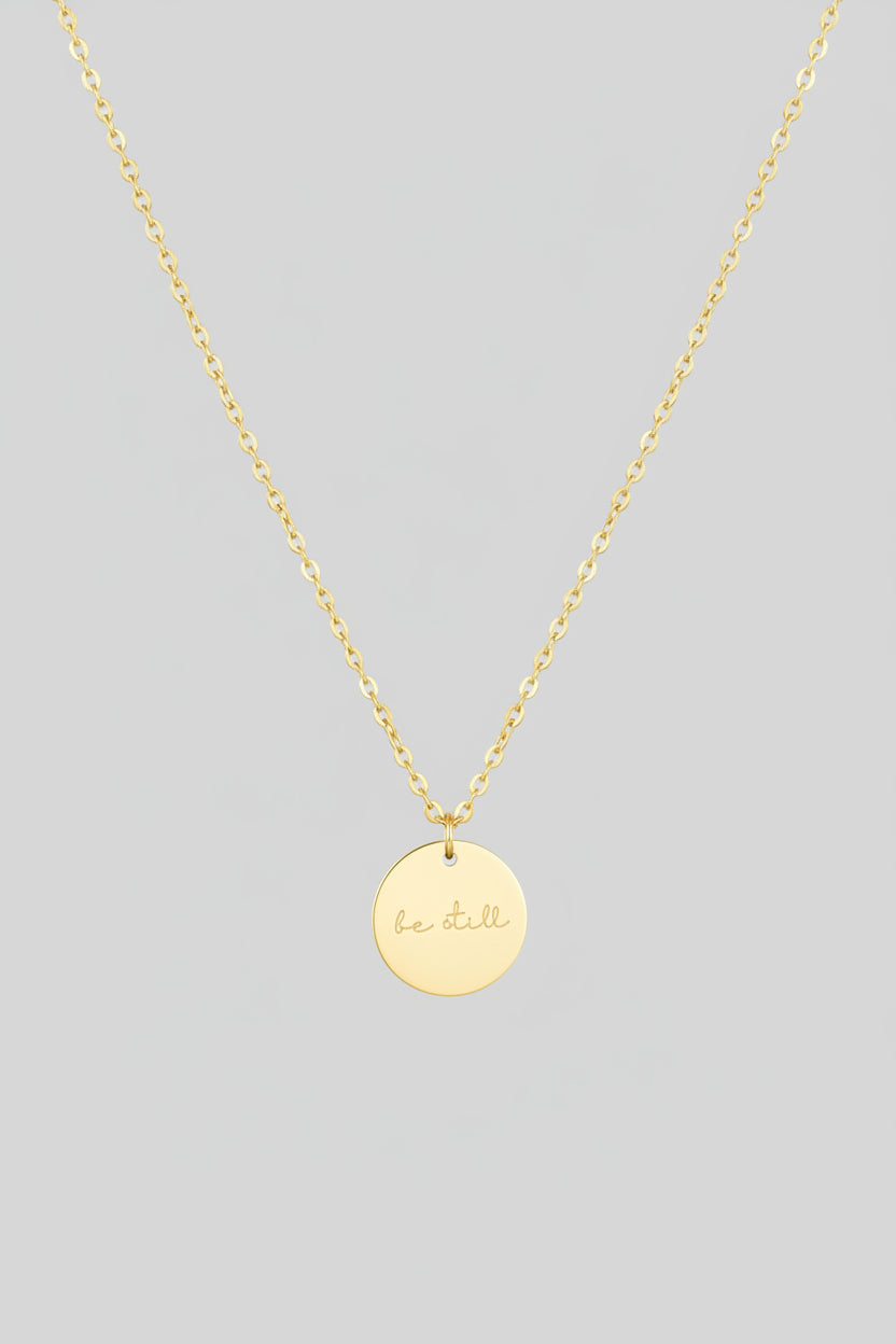 Beautiful Be Still Necklace in Gold or Silver