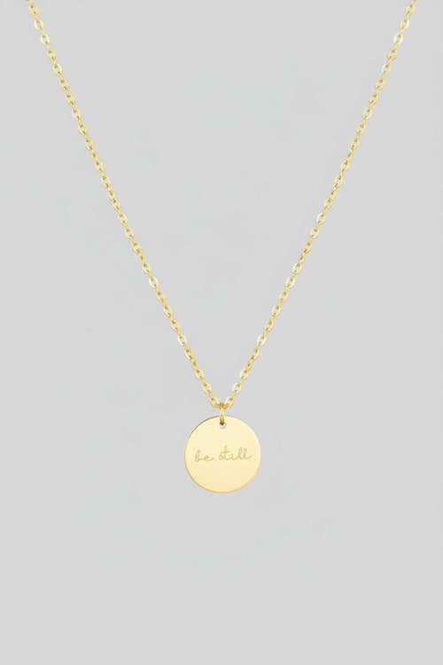 Beautiful Be Still Necklace in Gold or Silver