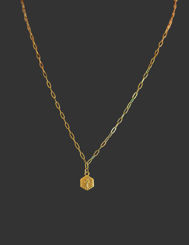 Radiant Cross Necklace