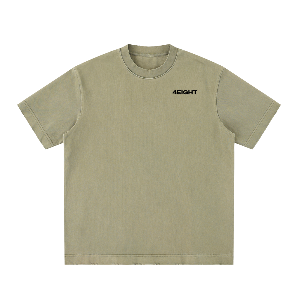 Heavyweight Vintage Washed Frayed T-Shirt
