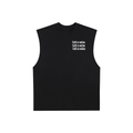 Raw Edge Cotton Tank Top