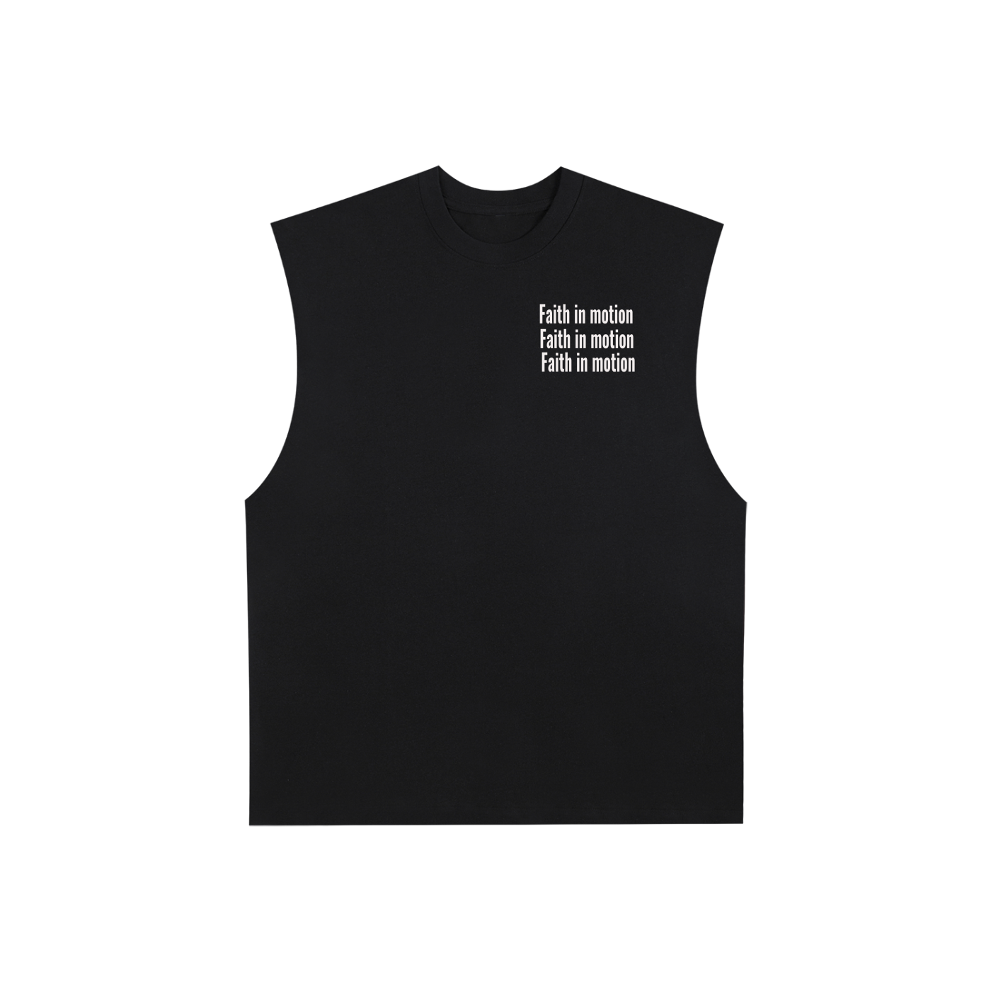 Raw Edge Cotton Tank Top