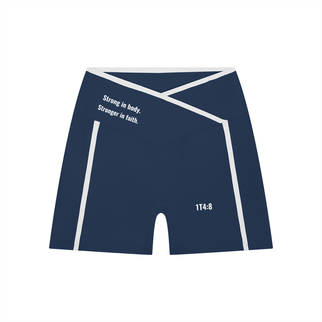 Women’s High Rise Color Block Yoga Shorts